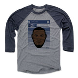 Mens Baseball T-Shirt Navy / Heather Gray