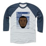 Mens Baseball T-Shirt Indigo / Ash
