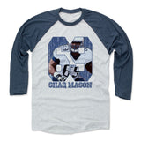 Mens Baseball T-Shirt Indigo / Ash